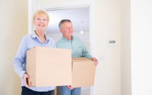 a couple who have worked out how to downsize your home successfully